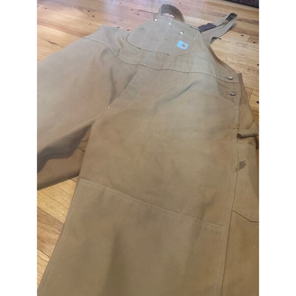 Vintage CARHARTT Duck Bib Overalls 50 x 34 6FB USA - Picture 4 of 10